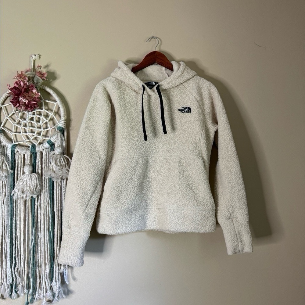 The North Face Cream Hoodie Sweater